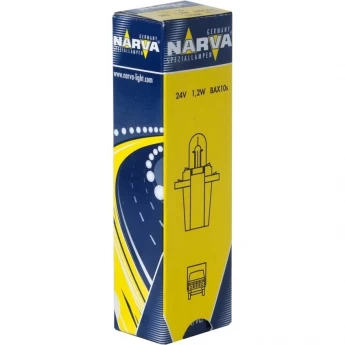 Лампа NARVA BAX1.2W B8.3d 24V с серым патроном