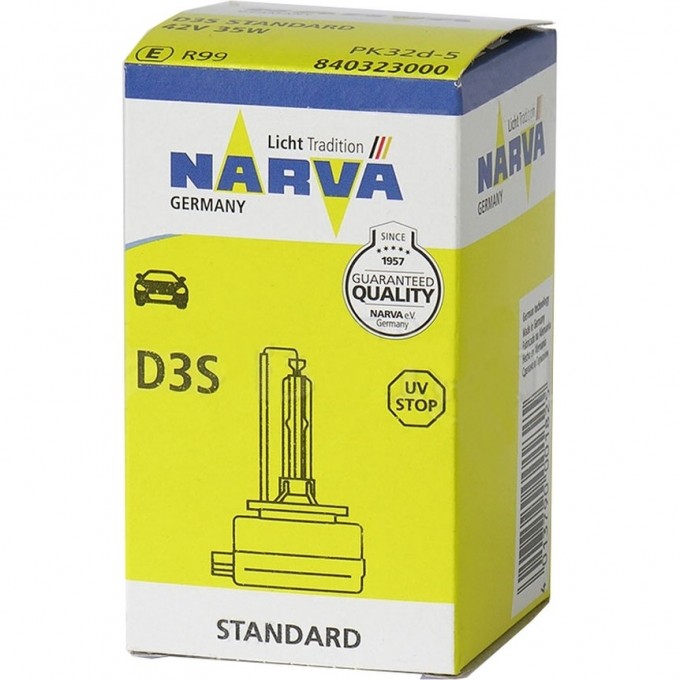 Лампа NARVA D3S PK32d-5 42V 35W 4300K 36253715