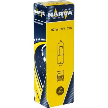 Лампа NARVA HALOGEN MINIATURE LAMPS H21W BAY 9S 24V 21W