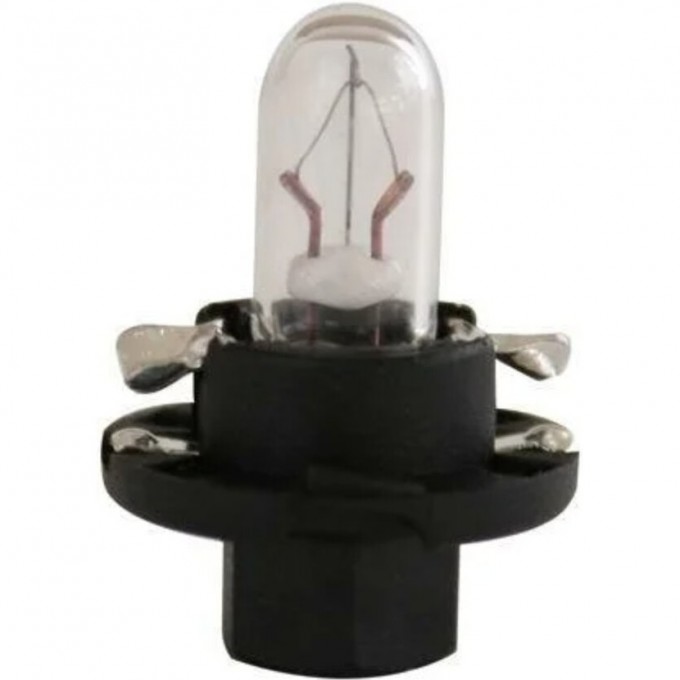 Лампа NARVA PLASTIC BASE LAMPS 12V BAX 1.2W BX8.4d черный патрон 78963857