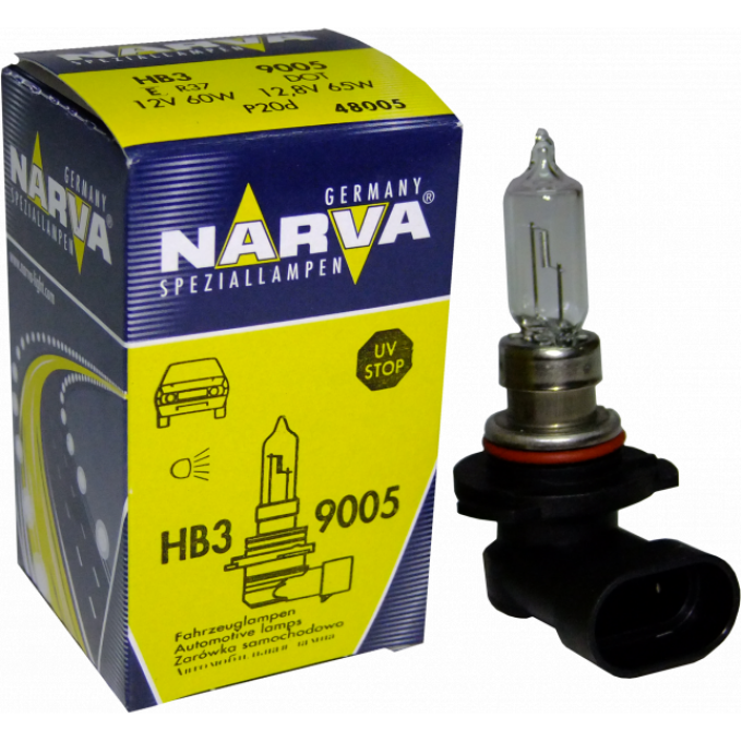 Лампа NARVA RALLYE 12V HB3 100W P20d 78960601