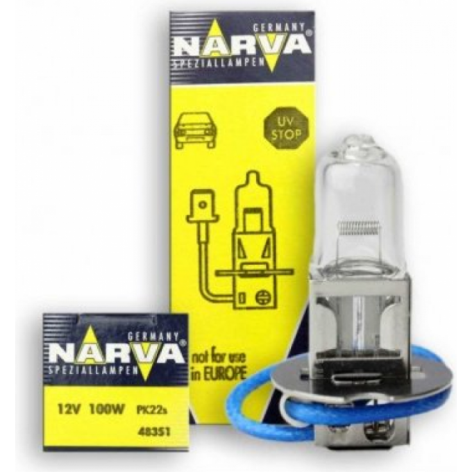 Лампа NARVA RALLYE H3 100W PK22s 24V 44988283