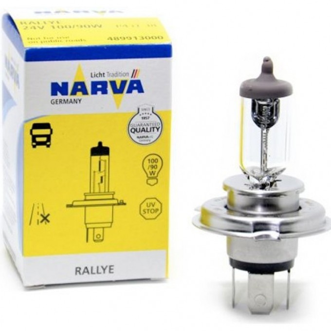 Лампа NARVA RALLYE H4 100/90W P43t-38 24V 44982683