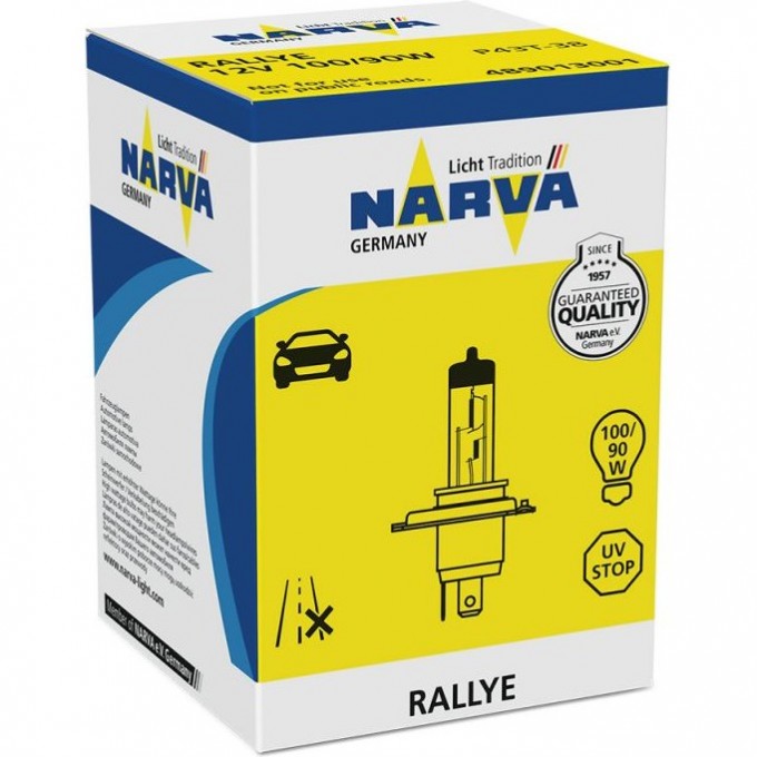 Лампа NARVA RALLYE H4 P43t 82884478
