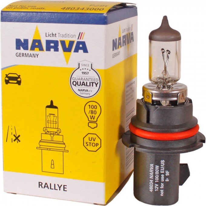 Лампа NARVA RALLYE HB1 12V 100/80W P29T 117420397