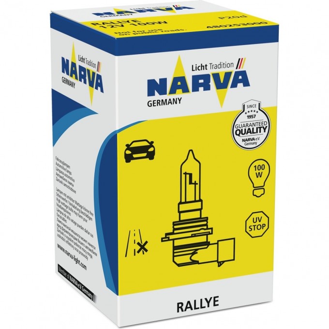 Лампа NARVA RALLYE HB3/9005 P20d 12V 96758977
