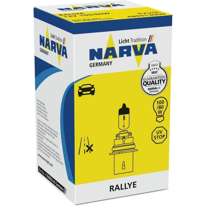 Лампа NARVA RALLYE HB5 12V 100/80W PX29t 99959876