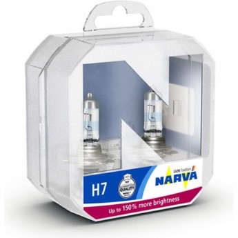 Лампа NARVA RANGE POWER 150 H7 55 PX26d 12V 2шт.