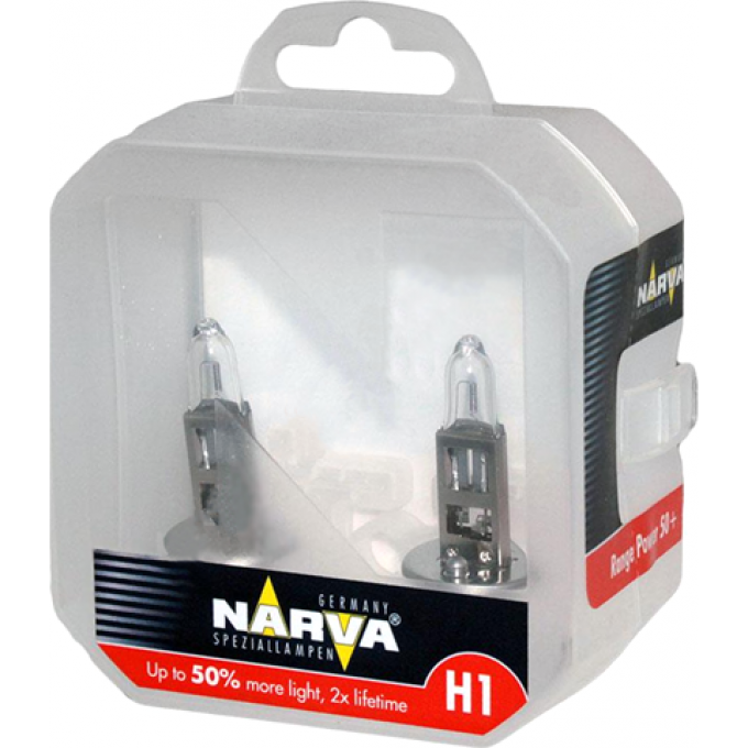 Лампа NARVA RANGE POWER 50+ 12V H1 55W 81945985