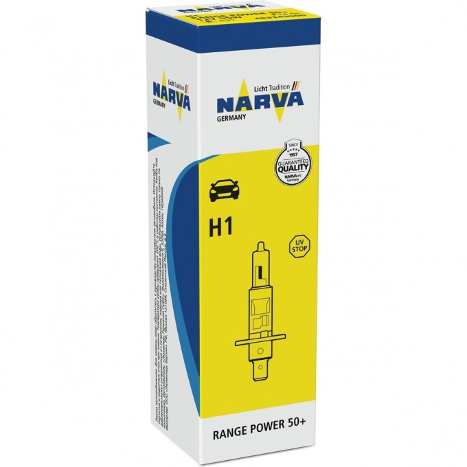 Лампа NARVA RANGE POWER 50+ 55W H1 12V 47380866
