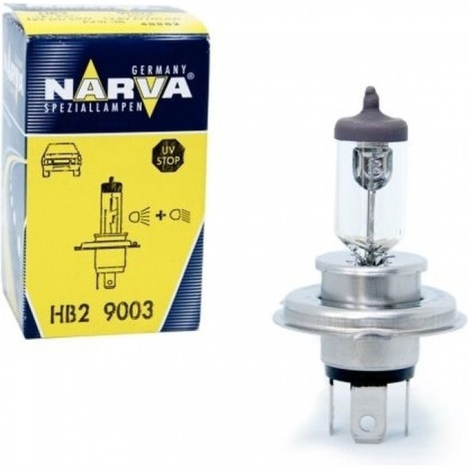 Лампа NARVA RANGE POWER BLUE+ HB2 9003 12V 67/60W P43t-38NVAC1 82886374