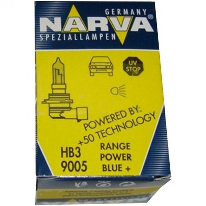 Лампа NARVA RANGE POWER BLUE+ HB3/9005 60W P20d 12V 46194137