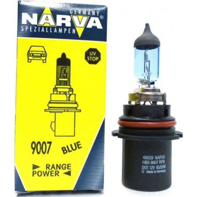 Лампа NARVA RANGE POWER BLUE+ HB5 9007 12V 65/55W NVC1 PX29t 84207354