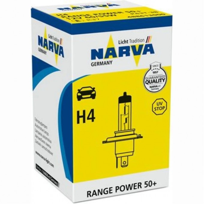 Лампа NARVA RANGE POWER H4 60/55W 81990778