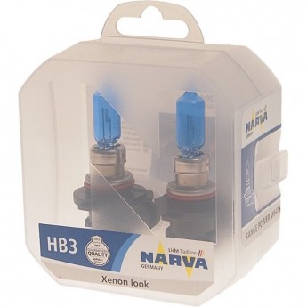 Лампа NARVA RANGE POWER WHITE 12V HB3 65W P20d 4500K бокс 2шт.