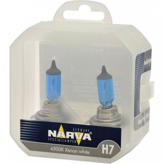 Лампа NARVA RANGE POWER WHITE H7 12V 55W PX26d 2 шт. 74616446