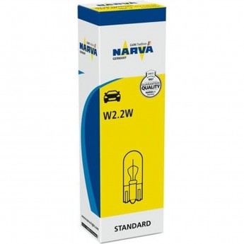 Лампа NARVA STANDARD 12V W2.2W 2.2W W2.1x9.5d бесцокольная