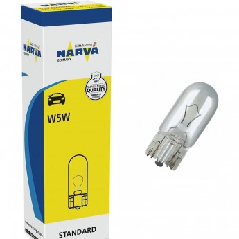 Лампа NARVA STANDARD 12V W5W 5W W2.1x9.5d