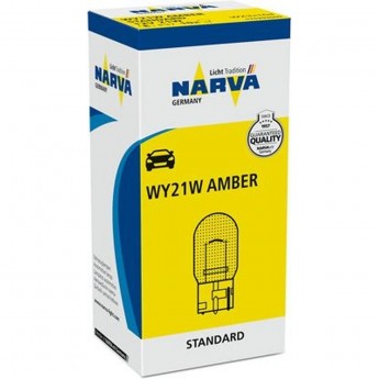 Лампа NARVA STANDARD 12V WY21W 21W WX3x16d желтая бесцокольная