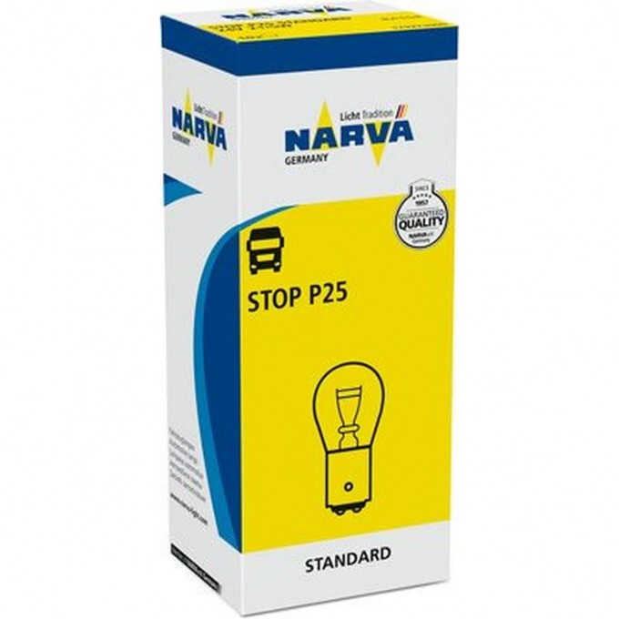 Лампа NARVA STANDARD 24V P25 21/5W BA15d 63291188