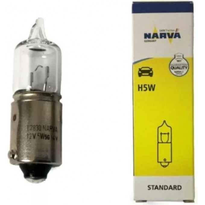 Лампа NARVA STANDARD H5W 12V BA9s 82570163