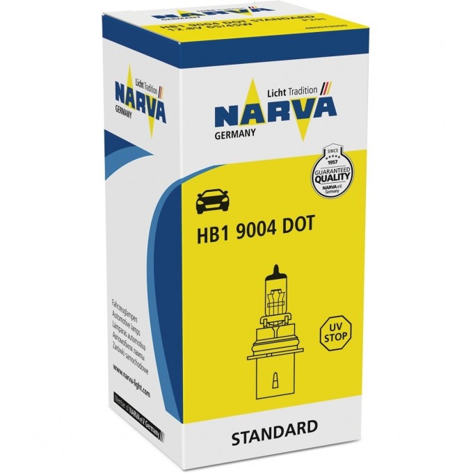 Лампа NARVA STANDARD HB1 12V 65/45W P29t 48581930