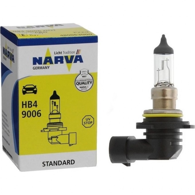 Лампа NARVA STANDARD HB4 55W P22d 9006 12V NVA C1 100966277