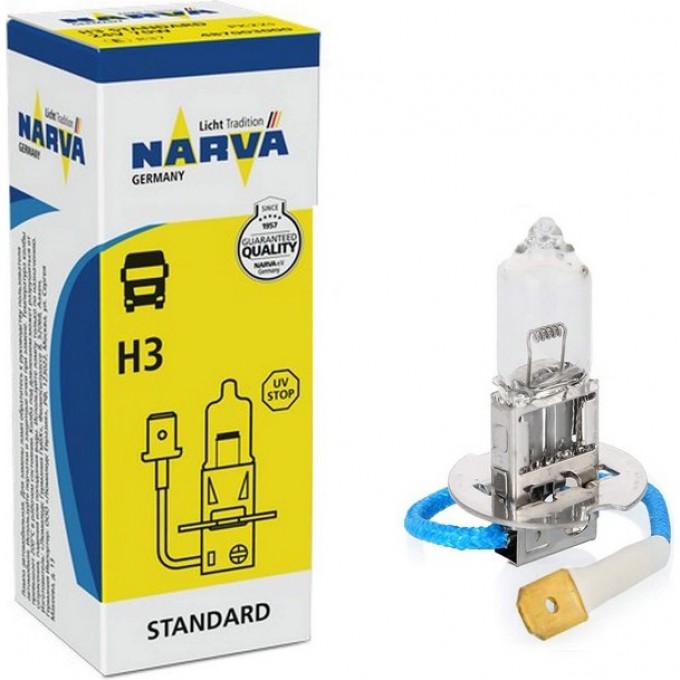 Лампа NARVA STANDARD Н3 24V 70W PK22s yellow 81124642