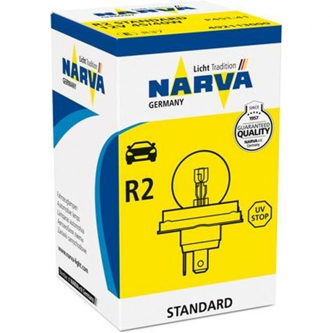 Лампа NARVA STANDARD R2 12V 45/40W P45t-41 78698823